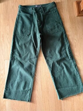 Forest Green women's Wide-Leg jeans